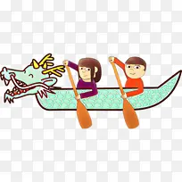 龙舟 独木舟短跑 划船