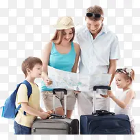 旅行 行李 家庭