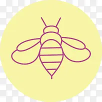 蜜蜂 绘画 图标设计