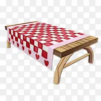 桌子 长凳 桌布