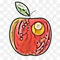 卡通 蔬菜 苹果