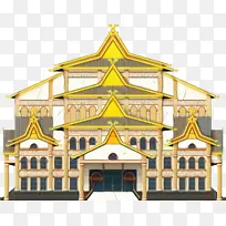 建筑 素描 宫殿