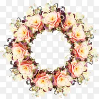 花园玫瑰 花环 花卉设计