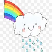 彩虹 雨 笑脸