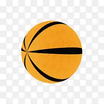 黄色 线条 篮球