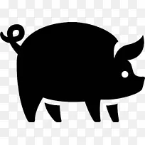 图标设计 野猪 猪肉