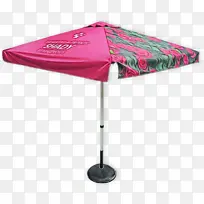 雨伞 粉色 阴影