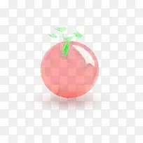 球形 水果 粉色