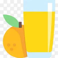 黄色 线条 果汁