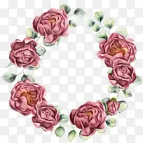 花园玫瑰 花环 花卉设计