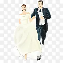 婚礼邀请函 新郎 新娘