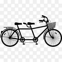 自行车 双人自行车 自行车筐
