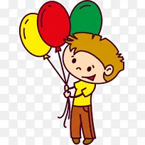 卡通 哈利世界气球冒险 微笑
