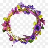 花环 花卉设计 紫色