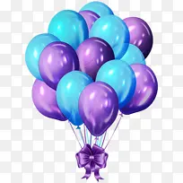 气球 集束气球 紫色