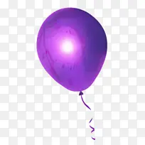 气球 紫色 球体