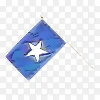 三角形 旗帜 蓝色