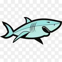 鲨鱼 软骨鱼 卡通
