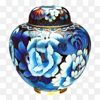 采购产品花瓶 陶瓷 钴蓝色