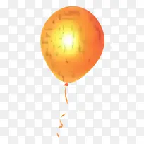 气球橙色派对用品