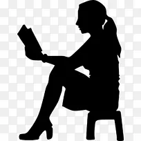 女人 剪影 阅读