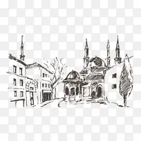 托普卡皮故宫博物馆 蓝色清真寺 博斯普鲁斯