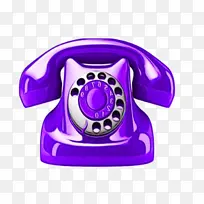 紫色 电话 品红色