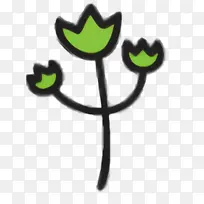 猫 植物茎 花