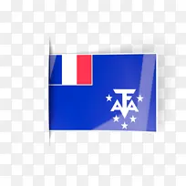 法国南部和南极地区 长方形 旗帜