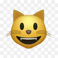 猫 表情符号 苹果色表情符号