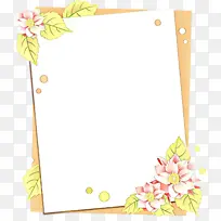 花卉设计 纸 相框
