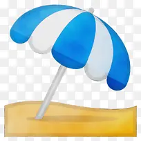 表情符号 雨伞 蓝色