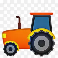 拖拉机 表情符号 农业