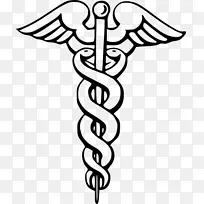 作为医药的象征 赫耳墨斯的职员 医药
