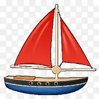 帆船 三角帆 单桅帆船