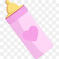 粉色 水瓶 婴儿奶瓶