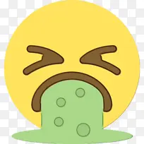 表情符号 微笑 呕吐