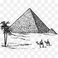 埃及金字塔 吉萨大金字塔 绘画