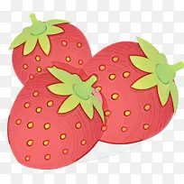 草莓 植物 卡通