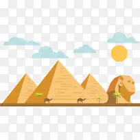 埃及金字塔 吉萨大金字塔 吉萨大狮身人面像