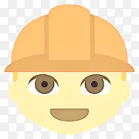表情符号 笑脸 建筑工人