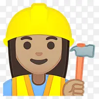 表情符号 建筑工人 建筑