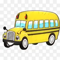 公交车 卡通 长途汽车