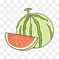 西瓜 水果 素描