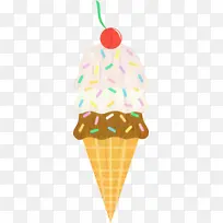 冰淇淋甜筒 冰淇淋 圣代