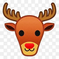 表情符号 鹿 苹果色表情符号