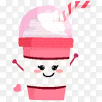 帽子 粉色 水瓶