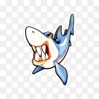 鲨鱼 大白鲨 卡通