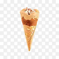 巧克力冰淇淋 冰淇淋 蛋卷