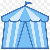 帐篷 用户界面 蓝色
